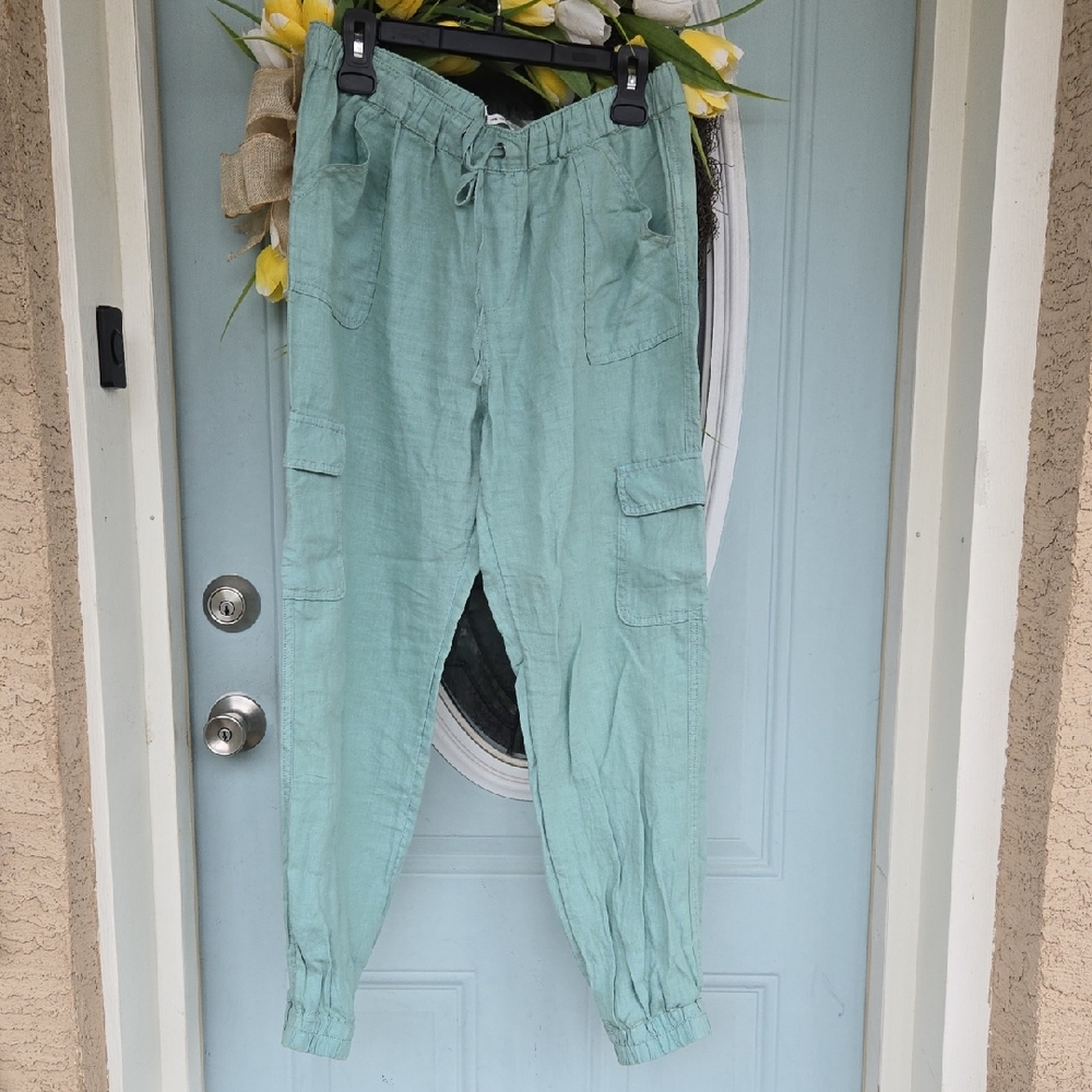 Nicole Miller linen Cargo Pants